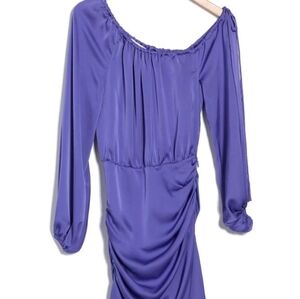 Ramy Brook Vibrant Blue Satin Dress